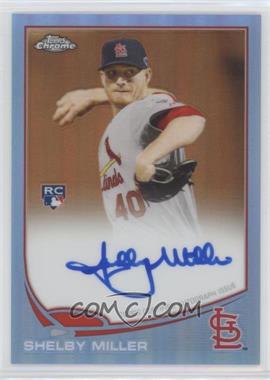 2013 Topps Chrome - [Base] - Blue Refractor Rookie Autographs #80 - Shelby Miller /199