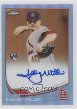 2013 Topps Chrome - [Base] - Blue Refractor Rookie Autographs #80 - Shelby Miller /199