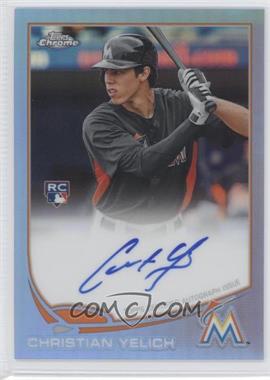 2013 Topps Chrome - [Base] - Blue Refractor Rookie Autographs #CY - Christian Yelich /199