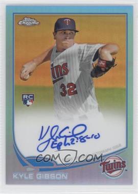 2013 Topps Chrome - [Base] - Blue Refractor Rookie Autographs #KG - Kyle Gibson /199