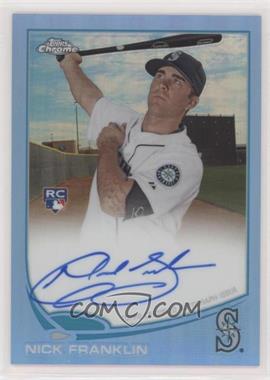 2013 Topps Chrome - [Base] - Blue Refractor Rookie Autographs #NF - Nick Franklin /199