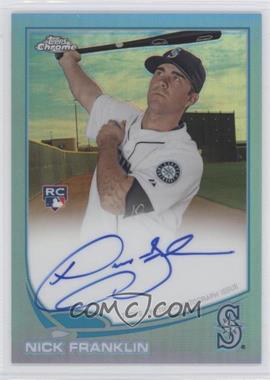2013 Topps Chrome - [Base] - Blue Refractor Rookie Autographs #NF - Nick Franklin /199