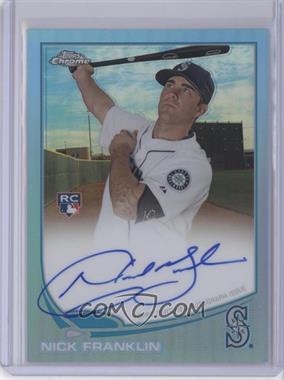 2013 Topps Chrome - [Base] - Blue Refractor Rookie Autographs #NF - Nick Franklin /199