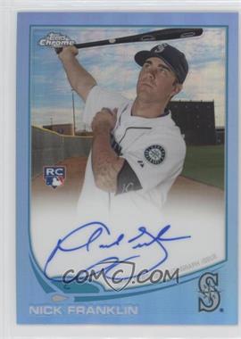 2013 Topps Chrome - [Base] - Blue Refractor Rookie Autographs #NF - Nick Franklin /199