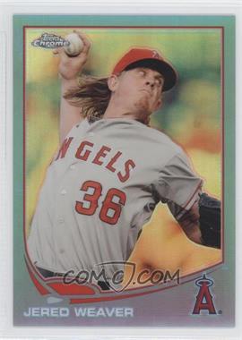 2013 Topps Chrome - [Base] - Blue Refractor #106 - Jered Weaver /199