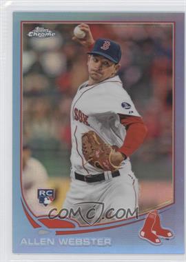 2013 Topps Chrome - [Base] - Blue Refractor #112 - Allen Webster /199