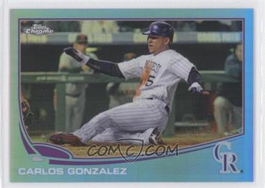 2013 Topps Chrome - [Base] - Blue Refractor #131 - Carlos Gonzalez /199