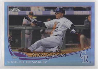 2013 Topps Chrome - [Base] - Blue Refractor #131 - Carlos Gonzalez /199