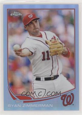 2013 Topps Chrome - [Base] - Blue Refractor #212 - Ryan Zimmerman /199