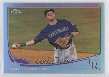 2013 Topps Chrome - [Base] - Blue Refractor #52 - Troy Tulowitzki /199