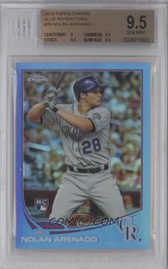 2013 Topps Chrome - [Base] - Blue Refractor #78 - Nolan Arenado /199 [BGS 9.5 GEM MINT]