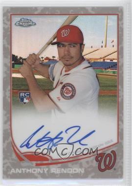 2013 Topps Chrome - [Base] - Camo Refractor Rookie Autographs #128 - Anthony Rendon /15