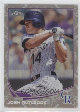 2013 Topps Chrome - [Base] - Camo Refractor #14 - Josh Rutledge /15