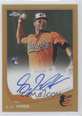 2013 Topps Chrome - [Base] - Gold Refractor Rookie Autographs #154 - L.J. Hoes /50