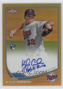 2013 Topps Chrome - [Base] - Gold Refractor Rookie Autographs #KG - Kyle Gibson /50
