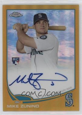 2013 Topps Chrome - [Base] - Gold Refractor Rookie Autographs #MZ - Mike Zunino /50