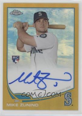 2013 Topps Chrome - [Base] - Gold Refractor Rookie Autographs #MZ - Mike Zunino /50