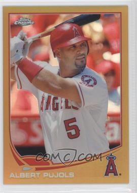 2013 Topps Chrome - [Base] - Gold Refractor #136 - Albert Pujols /50