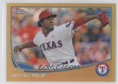 2013 Topps Chrome - [Base] - Gold Refractor #141 - Neftali Feliz /50