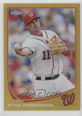 2013 Topps Chrome - [Base] - Gold Refractor #212 - Ryan Zimmerman /50