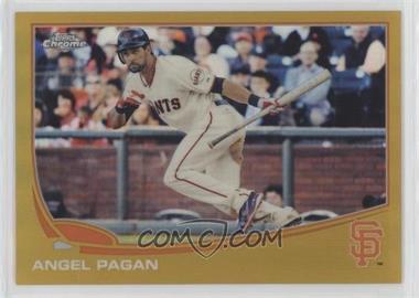 2013 Topps Chrome - [Base] - Gold Refractor #86 - Angel Pagan /50