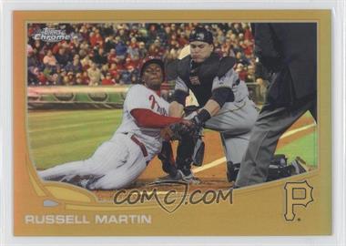 2013 Topps Chrome - [Base] - Gold Refractor #89 - Russell Martin /50