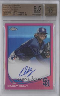 2013 Topps Chrome - [Base] - Pink Refractor Rookie Autographs #105 - Casey Kelly /5 [BGS 9.5 GEM MINT]