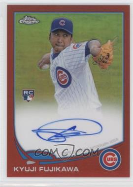 2013 Topps Chrome - [Base] - Red Refractor Rookie Autographs #130 - Kyuji Fujikawa /25