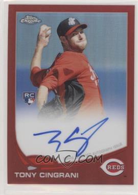 2013 Topps Chrome - [Base] - Red Refractor Rookie Autographs #171 - Tony Cingrani /25