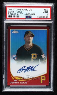 2013 Topps Chrome - [Base] - Red Refractor Rookie Autographs #GC - Gerrit Cole /25 [PSA 9 MINT]