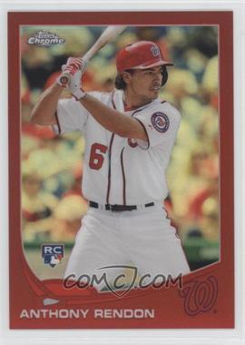 2013 Topps Chrome - [Base] - Red Refractor #128 - Anthony Rendon /25