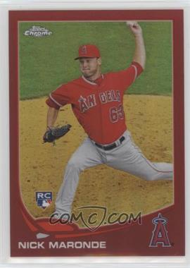 2013 Topps Chrome - [Base] - Red Refractor #24 - Nick Maronde /25