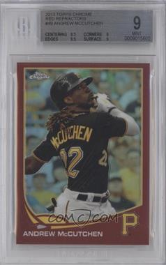 2013 Topps Chrome - [Base] - Red Refractor #49 - Andrew McCutchen /25 [BGS 9 MINT]