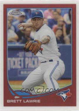 2013 Topps Chrome - [Base] - Red Refractor #54 - Brett Lawrie /25