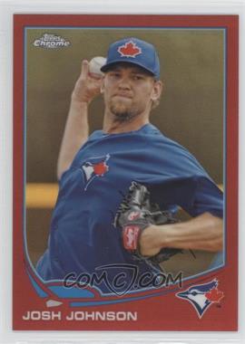 2013 Topps Chrome - [Base] - Red Refractor #77 - Josh Johnson /25