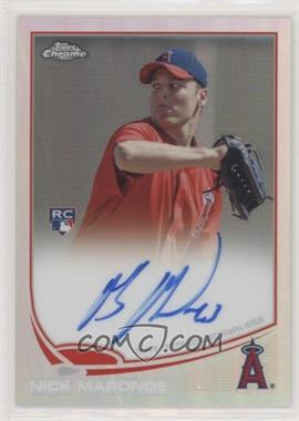2013 Topps Chrome - [Base] - Refractor Rookie Autographs #24 - Nick Maronde /499