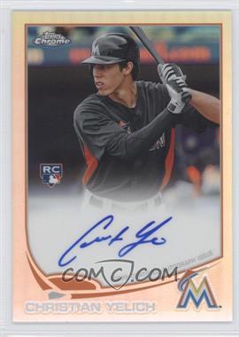 2013 Topps Chrome - [Base] - Refractor Rookie Autographs #CY - Christian Yelich /499