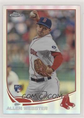 2013 Topps Chrome - [Base] - Refractor #112 - Allen Webster