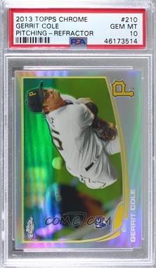 2013 Topps Chrome - [Base] - Refractor #210 - Gerrit Cole [PSA 10 GEM MT]