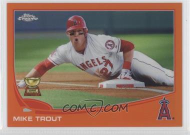 2013 Topps Chrome - [Base] - Retail Orange Refractor #1 - Mike Trout