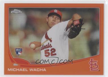 2013 Topps Chrome - [Base] - Retail Orange Refractor #119 - Michael Wacha