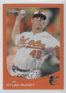 2013 Topps Chrome - [Base] - Retail Orange Refractor #125 - Dylan Bundy