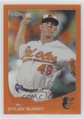 2013 Topps Chrome - [Base] - Retail Orange Refractor #125 - Dylan Bundy