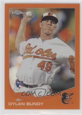 2013 Topps Chrome - [Base] - Retail Orange Refractor #125 - Dylan Bundy