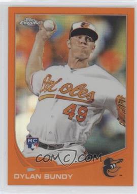 2013 Topps Chrome - [Base] - Retail Orange Refractor #125 - Dylan Bundy