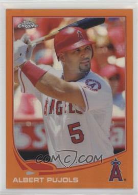 2013 Topps Chrome - [Base] - Retail Orange Refractor #136 - Albert Pujols