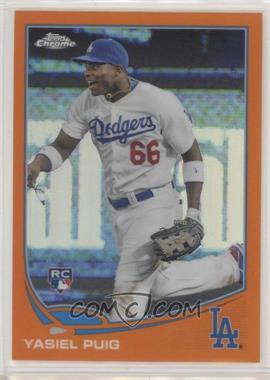 2013 Topps Chrome - [Base] - Retail Orange Refractor #138 - Yasiel Puig