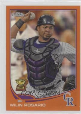 2013 Topps Chrome - [Base] - Retail Orange Refractor #176 - Wilin Rosario