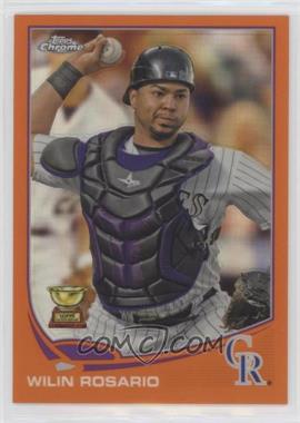 2013 Topps Chrome - [Base] - Retail Orange Refractor #176 - Wilin Rosario