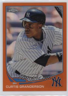 2013 Topps Chrome - [Base] - Retail Orange Refractor #195 - Curtis Granderson